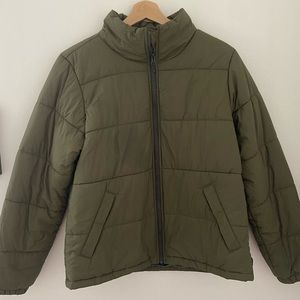 Women’s REI Co-op Puffer Jacket in Olive - NEVER WORN!